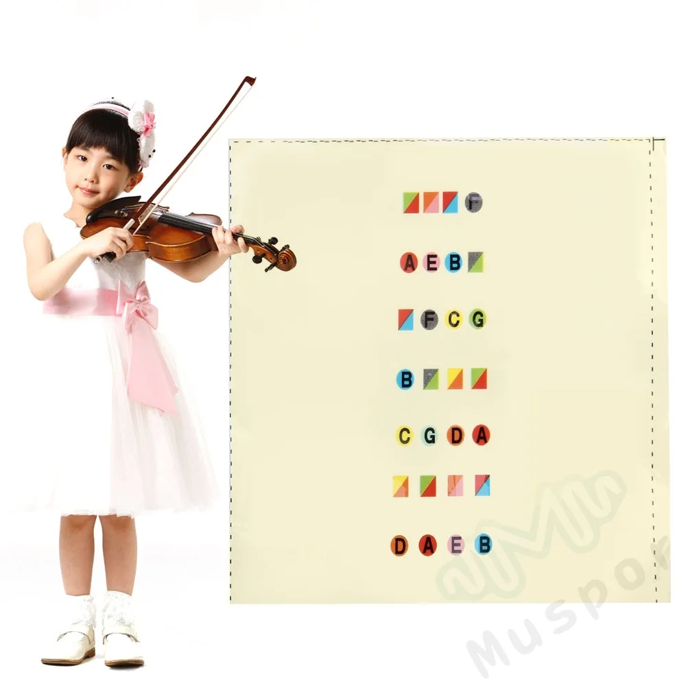 Violin Mute Violin Note Stickers, Violin Finger Guide Fingerboard ...