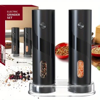 Electric Pepper Grinder – Adjustable Grind Settings with Stylish Modern Design 1