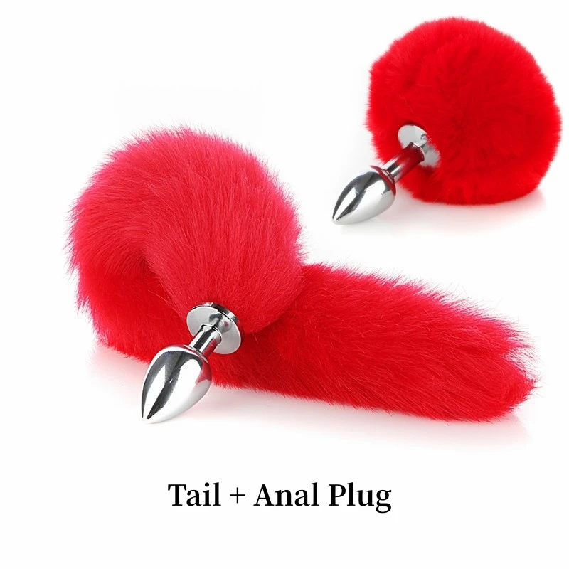 BDSM Faux Fox Tail Anal Plug with Removable Smooth Butt Plug for Men Women Role-playing Adult Games Sex Toys — view 5