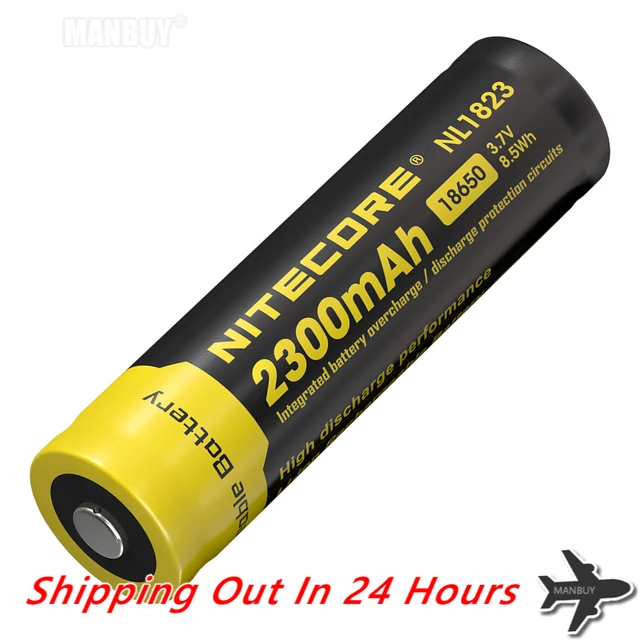 Batterie Nitecore RECHARGEABLE 18650 NL1826 2600mAh 3.7V protégée Li-ion