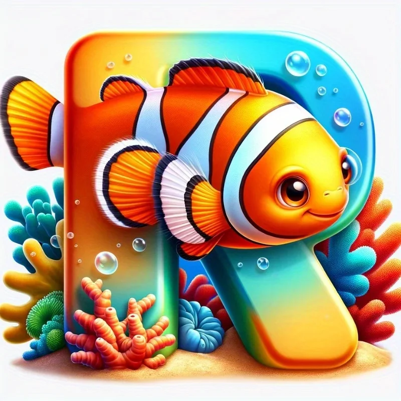 thumbnail image 1 of Disney 5D DIY Diamante Mosaico Buscando a Nemo Diamante Pintura Punto de Cruz Dibujos Animados Letra Kits Completos Bordado Peces Decoración del Hogar Regalo, 1 of 5