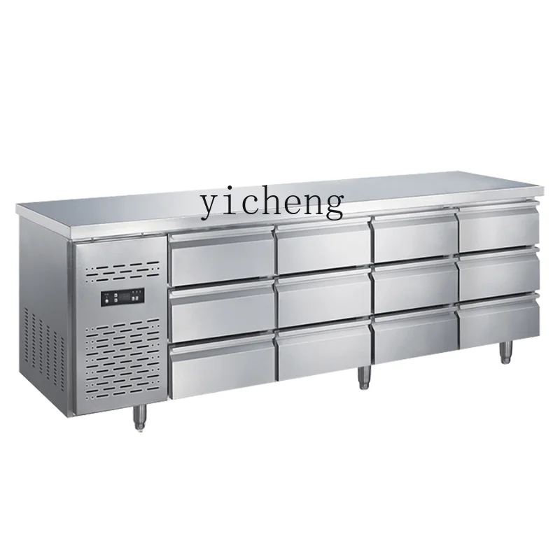 XL drawer type refrigerator workbench kitchen commercial freezer console horizontal