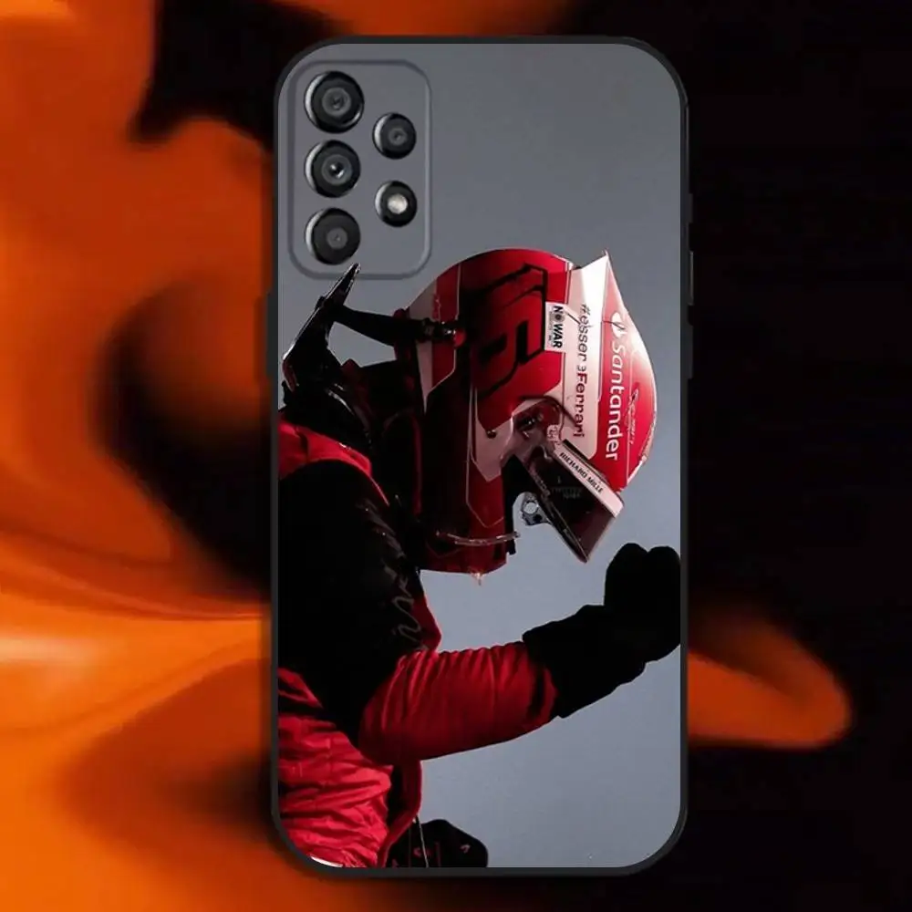 Charles Leclerc F1 Soft Black Phone Case