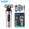 VGR Electric Shaver Face Shaver Professional Beard Trimmer Floating Waterproof Five-blade Waterproof Rechargeable Razor V-385 1