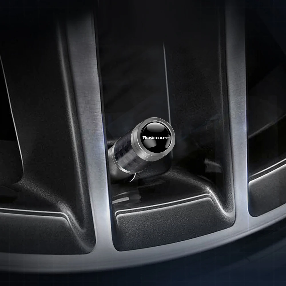 4pcs Aluminum Anti-theft Hexagonal Tire Valve Cap For Jeep Renegade Compass Wrangler Patriot Grand Cherokee Rubicon Accessories