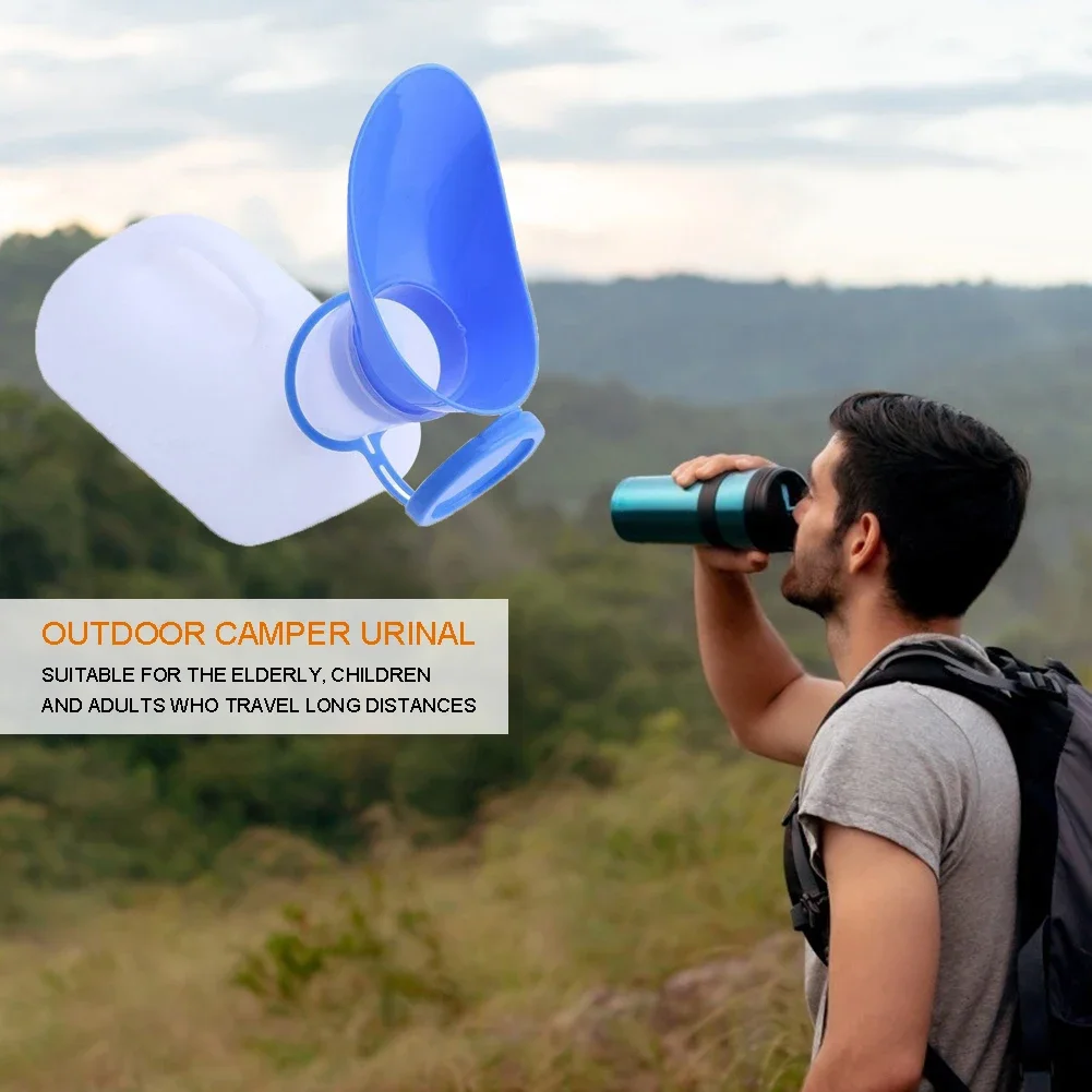 Portable Car Urinal Mobile Plastic Toilet Aid Bottle Outdoor Travel Camping Hiking Journey Suppllies Unisex Urinal Pee Bottle