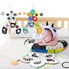 Baby Pillow Tummy Time Toy Black And White Lying Pillow High Contrast Double-Sided Sensory Toy Newborn Head-up Training Pillow 1
