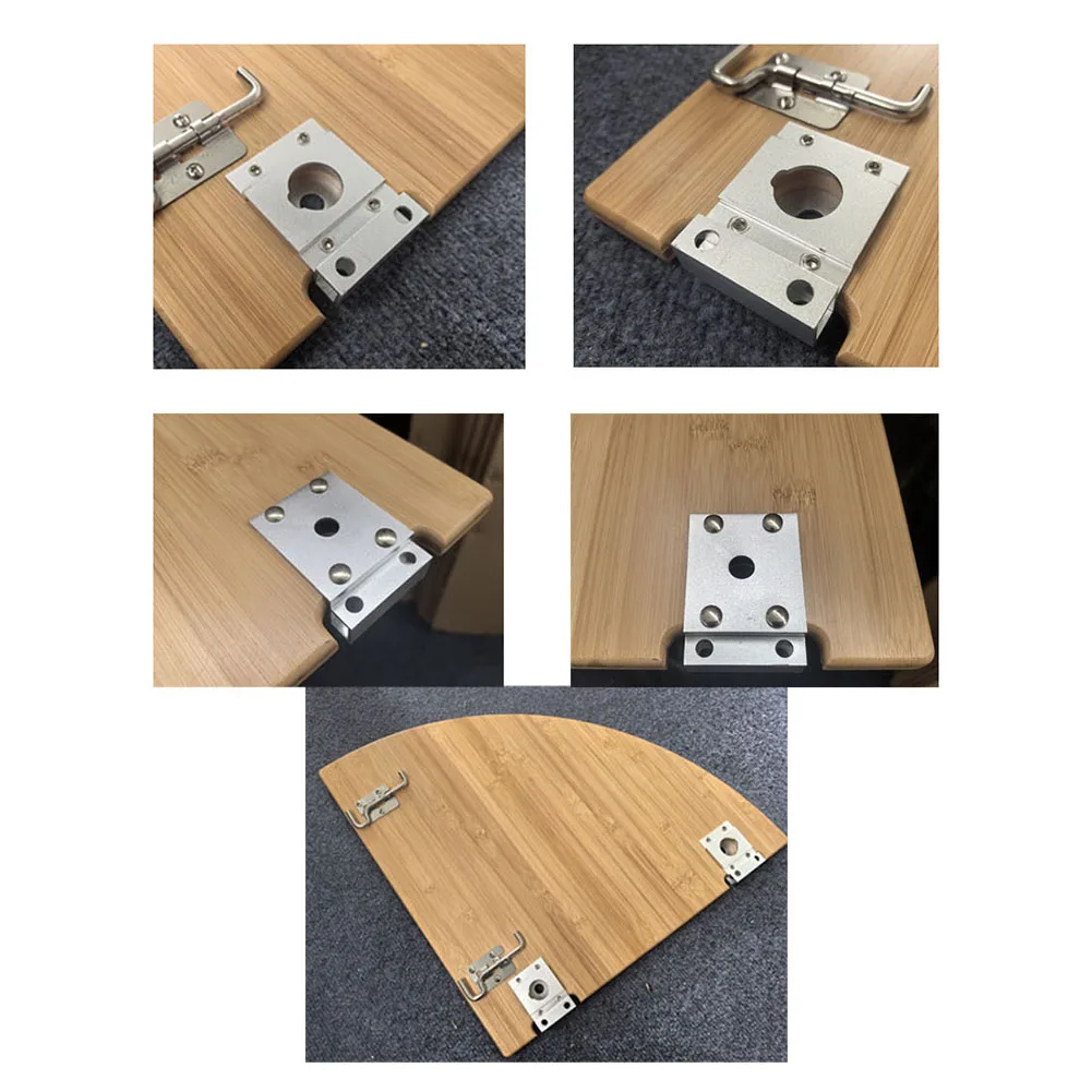 2 Stück Campingtisch für IGT-Tisch, teleskopische Beinbefestigung, silberner Verbinder aus Aluminiumlegierung, silbernes Scharnier, Ersatz für praktisches Zubehör – Detail 17