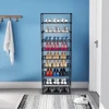 10 Tier Stackable Shoe Rack Storage Shelves - Stainless Steel Frame Holds 50 Pairs Of Shoes 3