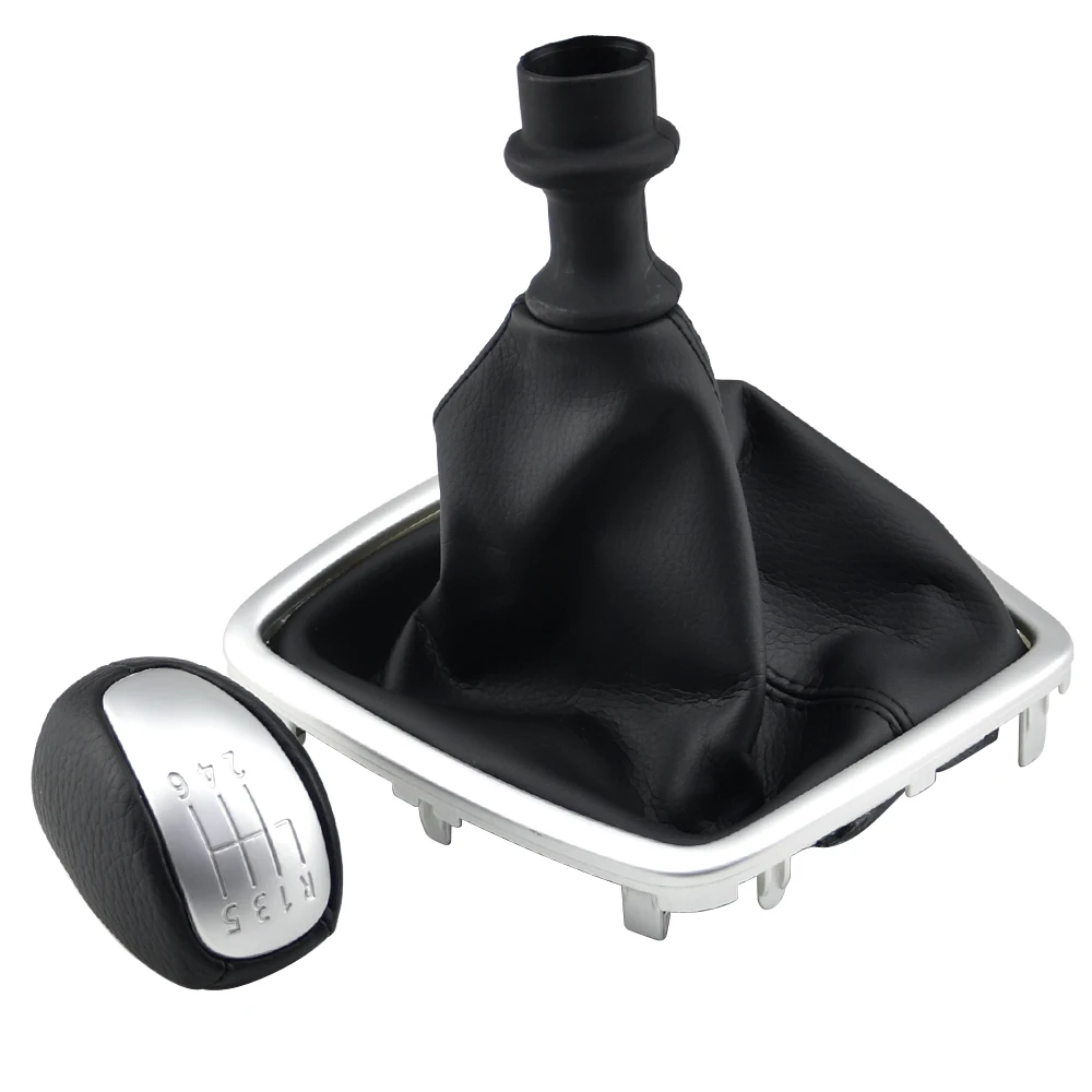 

6 Speed Leather Gear Shift Knob Gaiter Boot Case Lever Stick For Renault Laguna III MK3 2008 2009 2010 2011 2012 2013 2014 2015