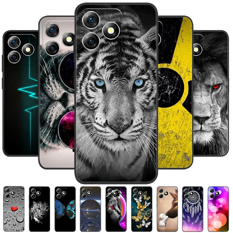 Shockproof Silicone TPU Phone Case - Black Matte Coque Bumper