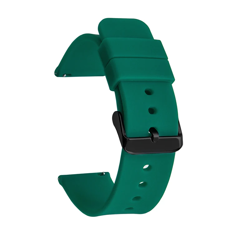 Universal Quick Release Waterproof Silicone Watch Band - Soft Rubber Replacement Bracelet (Various Sizes)
