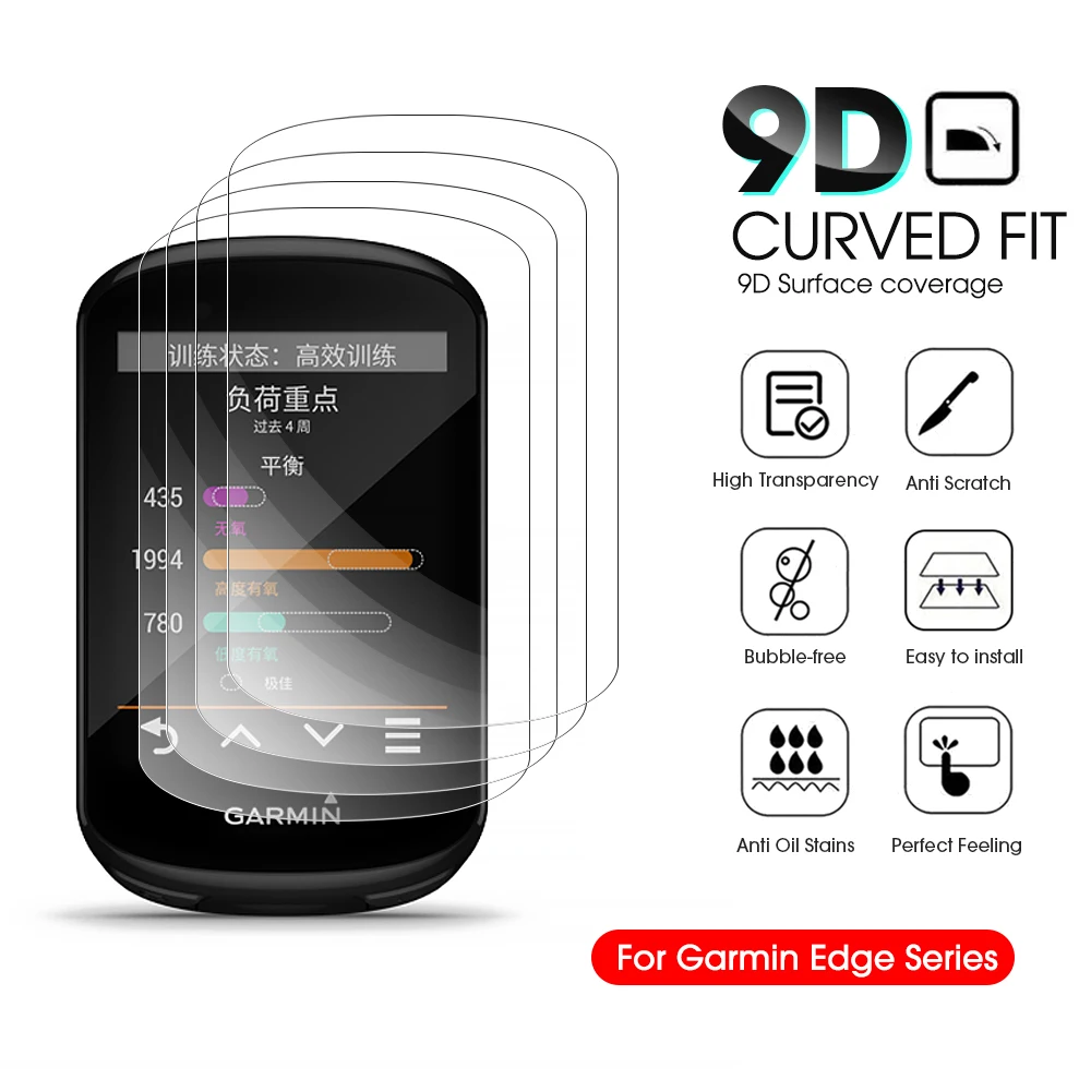 Vidro Para Garmin Edge1040 1030 820 830 840 520 530 540 130 Explore 2 GPS bicicleta cronômetro protetor de tela HD Clear Film Guard