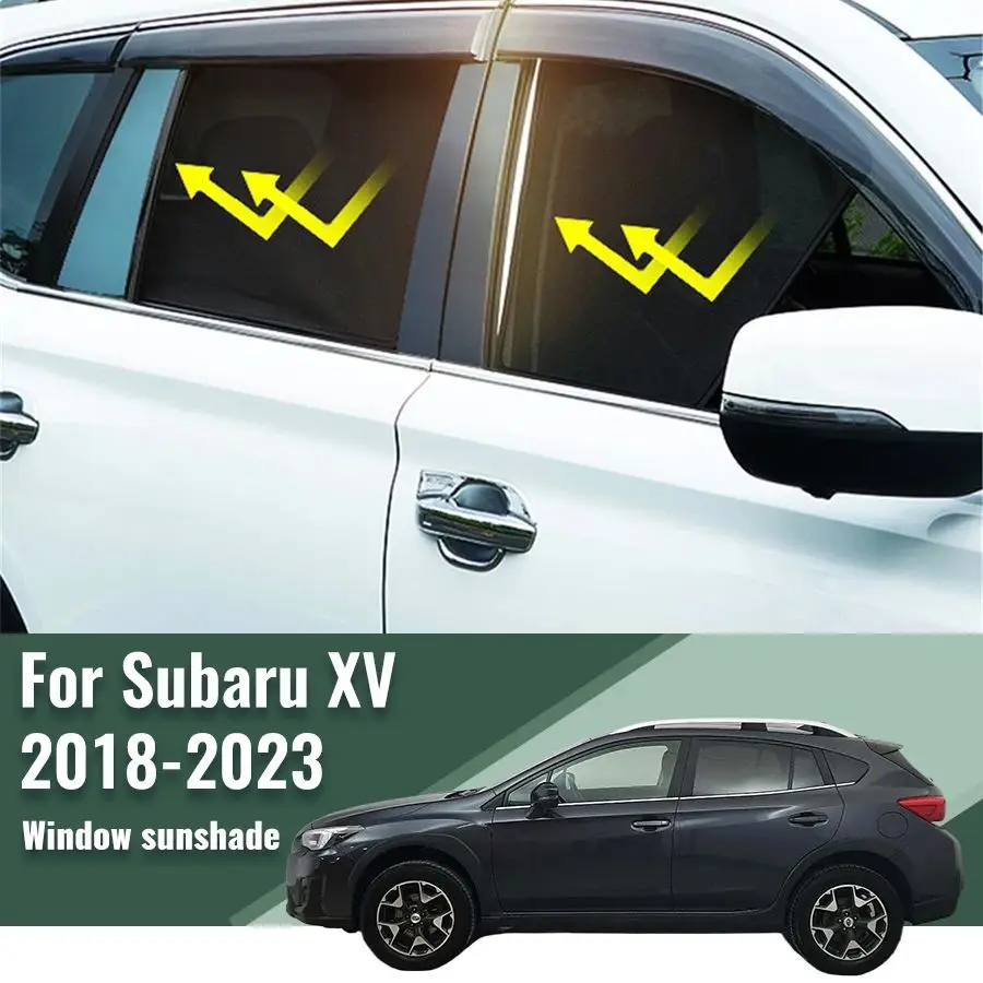 

For Subaru XV Crosstrek GT 2018-2023 Car Sunshade Magnetic Front Windshield Curtain Rear Side Window Sun Shade Visor Shield