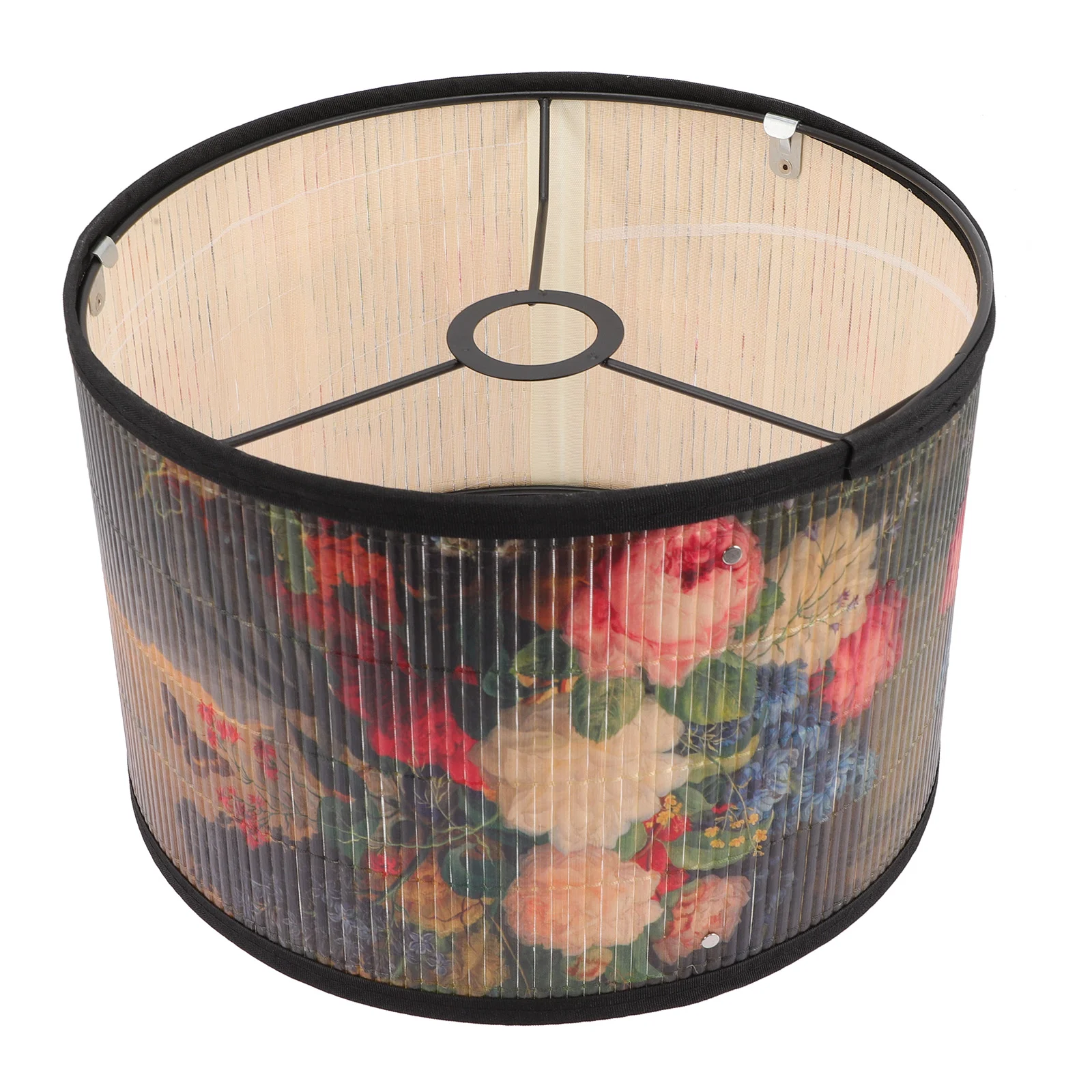 

Бамбуковая Цилиндрическая Люстра с абажуром, Потолочный декор, лампочка в винтажном стиле