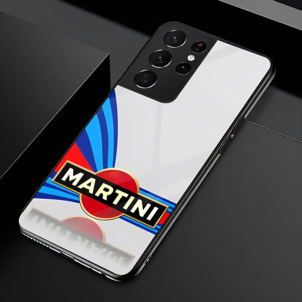 Racing M-Martini Logo Glass Phone Case