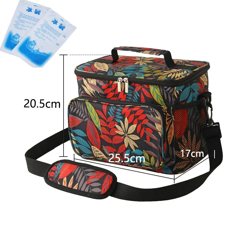 Thermal Food Bag Portable Cooler Bag Food Thermal Lunch Bag Waterproof Travel Insulated Picnic Box Camping BBQ Family Outdoor Activities
