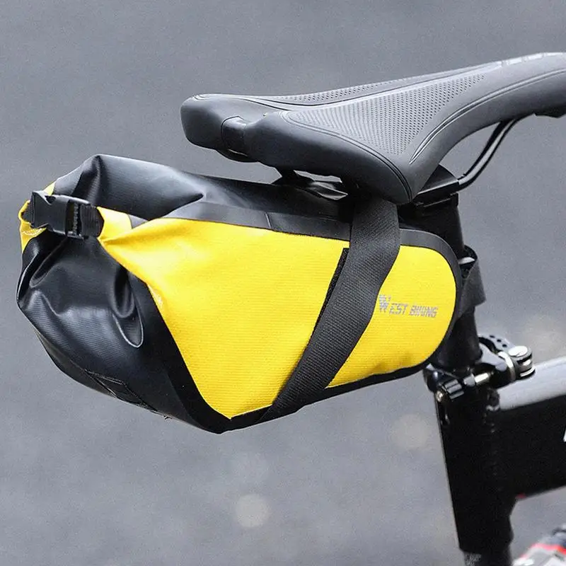 

Bike Bag Waterproof 2L Large Capacity Bicycle Saddle Bag Cycling Foldable Tail Rear Bag MTB Road Trunk Bikepacking