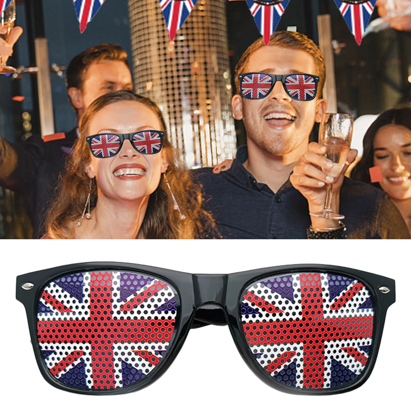 Union Jack Glasses Photo Booth Props British Accessories Queen Jubilee  Sunglasses Patriotic Flag Novelty Costume For Party| | - AliExpress