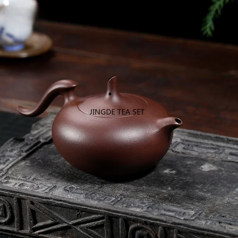 220ML Creative Handmade Flying Sky Pot Chinese Yixing Purple Clay Tea Pot Filter Beauty Kettle Raw Ore Mud Zisha Tea Set Gifts