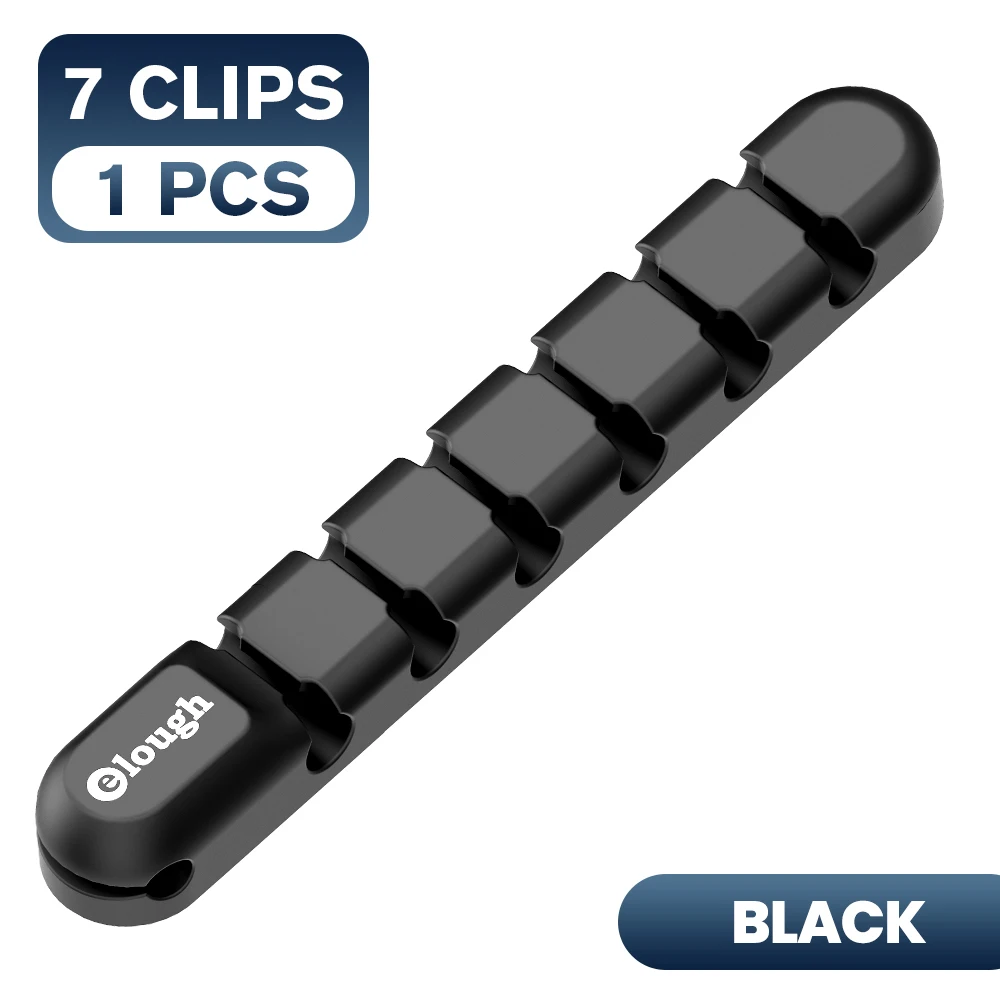7 Clips 1PCS Black