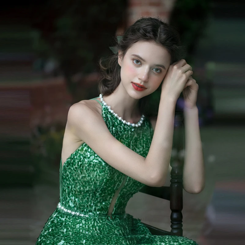 

Evening dress simple vintage A-line Cocktail Dresses Formal Evening Gown for Wedding with sleeveless