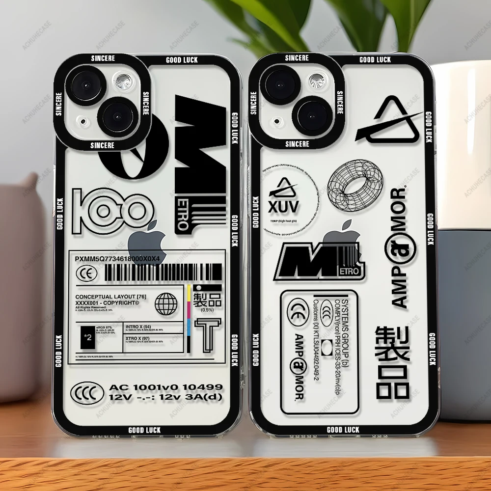 Custodia Per Telefono Per Iphone 15 14 13 12 Pro Max Mini 11 Xs X Xr Se 7 8 Plus Cover Morbida In Tpu Per Telefono Icon Collage