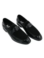 Spring New Men's Business Casual Shoes Leather Pointed British Style Loafers 1