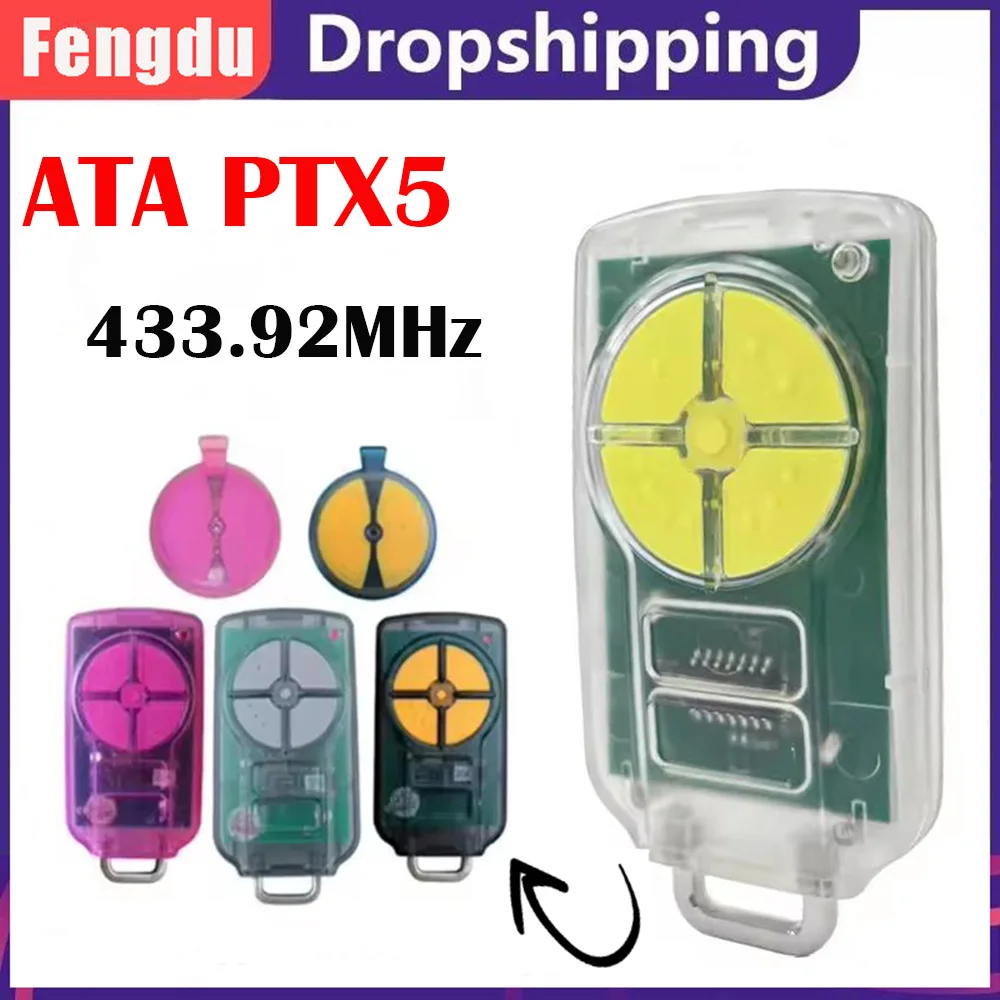 ATAPTX5V1PTX5V2GarageDoorRemoteControl43392MHzRollingCode