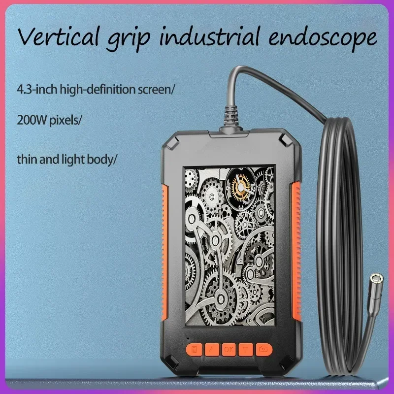 High Definition Endoscope Pipeline Camera with Screen 8mm Lens Automobile Maintenance Detector Visual Industrial IP67 Endoscope