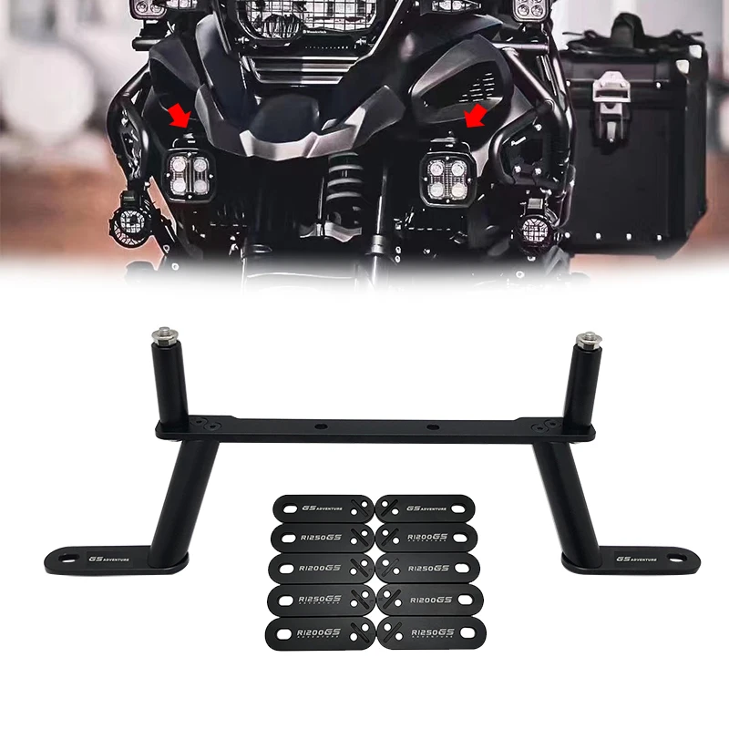 Per Bmw R1250Gs R1200Gs R 1200 Gs Lc Adv R 1250 Gs Adventure Alluminio Fendinebbia Staffe Luci A Led Staffa Luci Ausiliarie