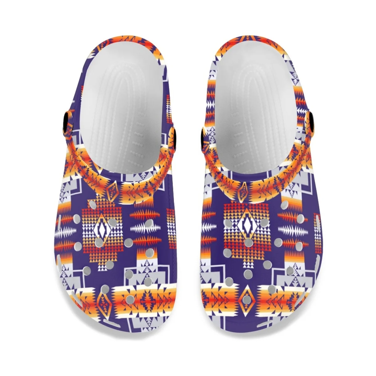 American Tribal Vintage Girls Sandals Couple Non-slip Comfortable Summer Indoor Outdoor Slippers Heel Strap Slip On Garden Shoes