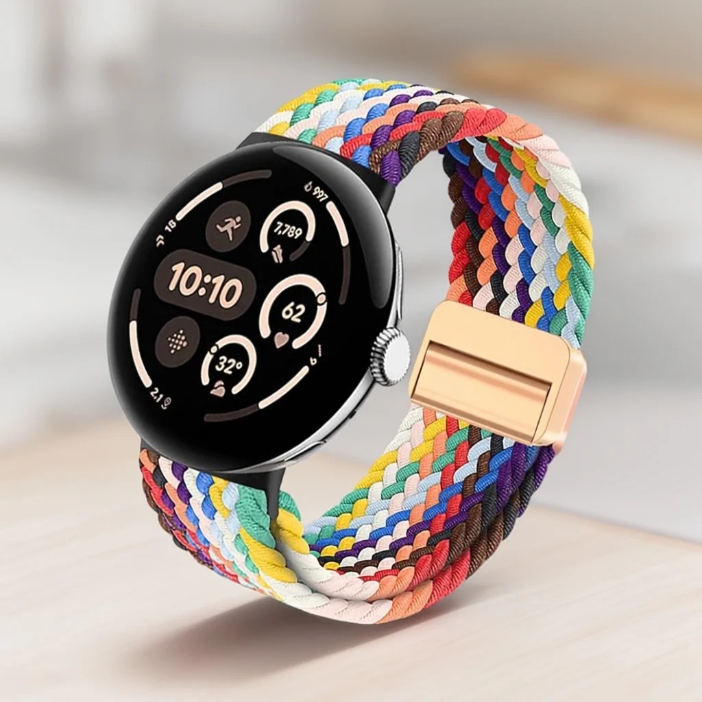 Sport Nylon Magnetic Braided Bracelet Band - 41mm Adjustable Strap