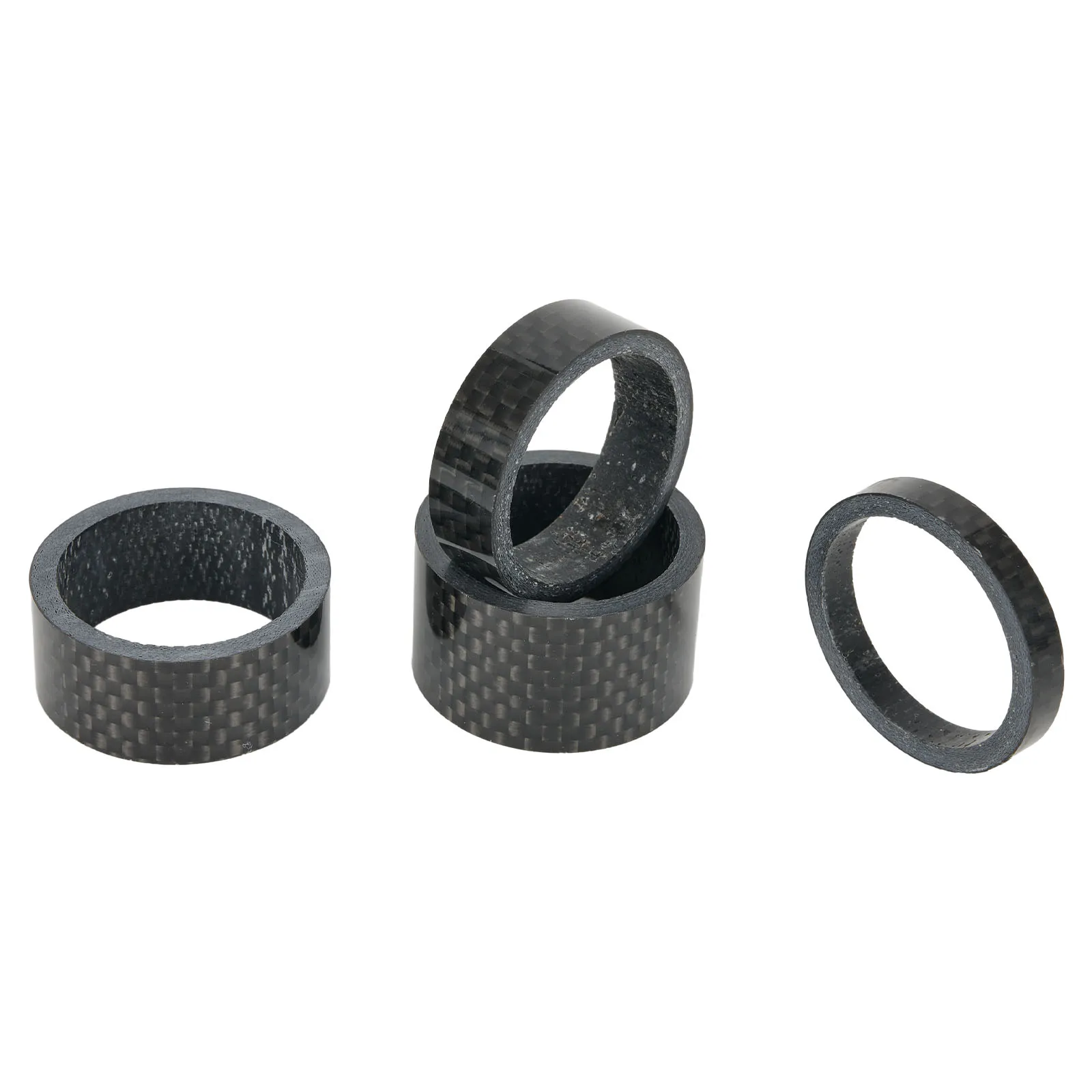 

1 1/8\\\\\\\" Carbon Fiber Bike MTB Headset Stem 5 10 15 20mm Washer Spacer Set Kit Bicycle Mountain Bike Racing Accessories