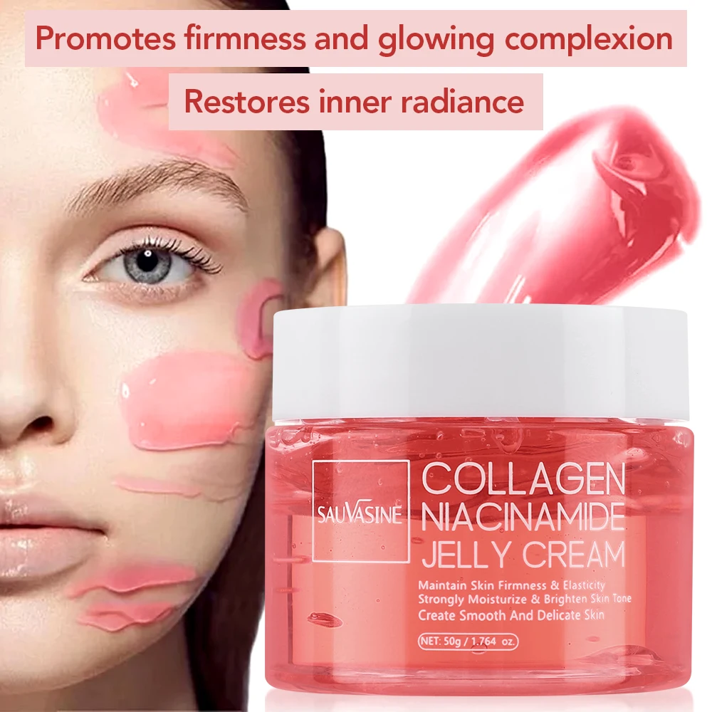 Collagen Jelly Face Cream for Dry Old Skin Care Moisturizer Lighting Nourishing Firming Fine Lines Beauty Skincare Cream Product