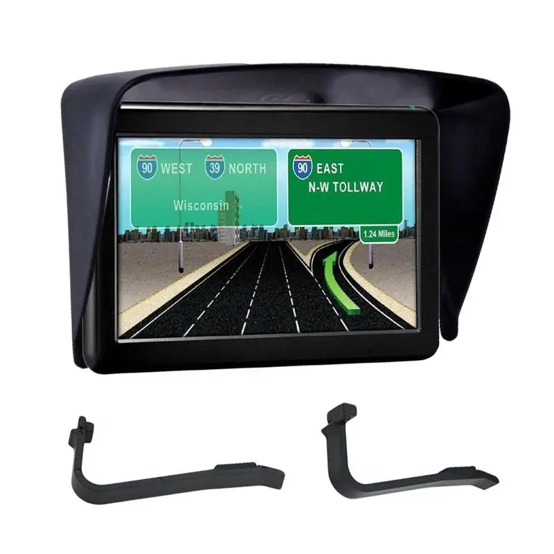 

GPS Navigation Sun Shade Universal Flexible Extender Cover Universal 5-in Navigation Visor Sunshade GPS Glare Reducing Visor