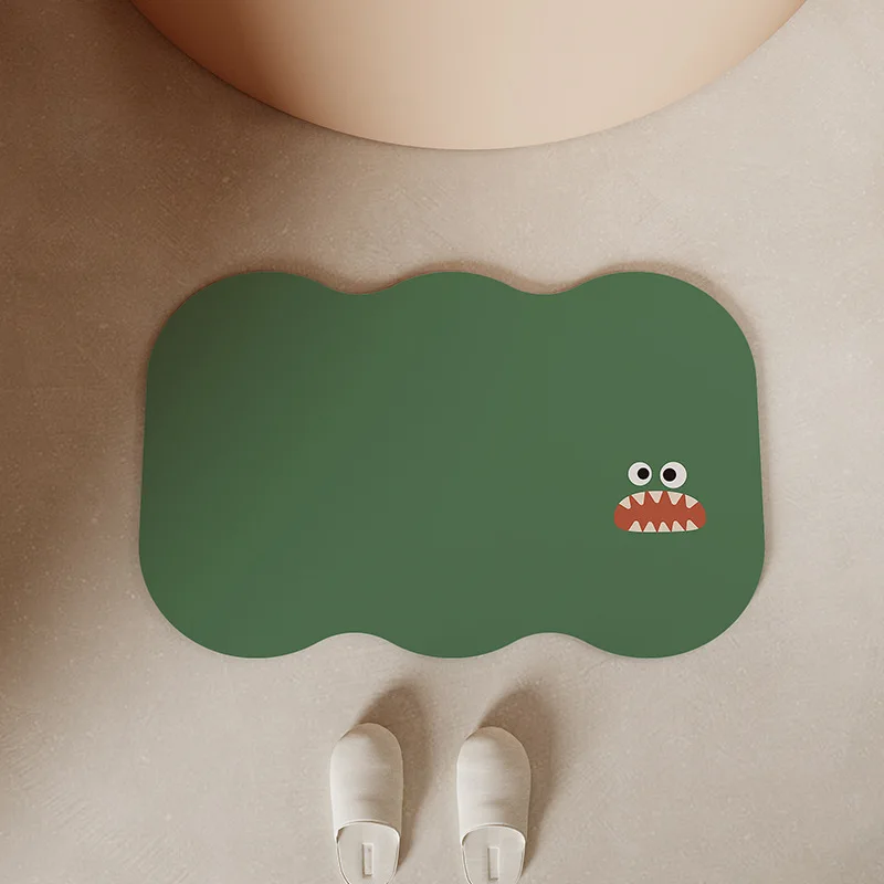 

Cartoon Bathroom Water Absorbing Floor Mat Household Shaped Carpet rug