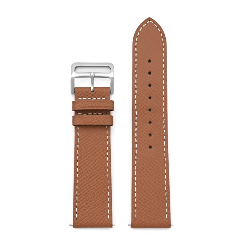 Premium Genuine Leather Watch Strap - Universal Quick Release Band in Cowhide