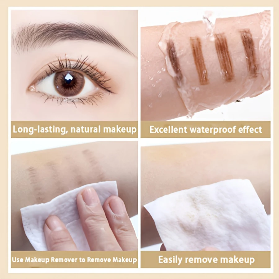 Double headed eyebrow pencil, extremely fine, waterproof, sweat resistant, and long-lasting 4