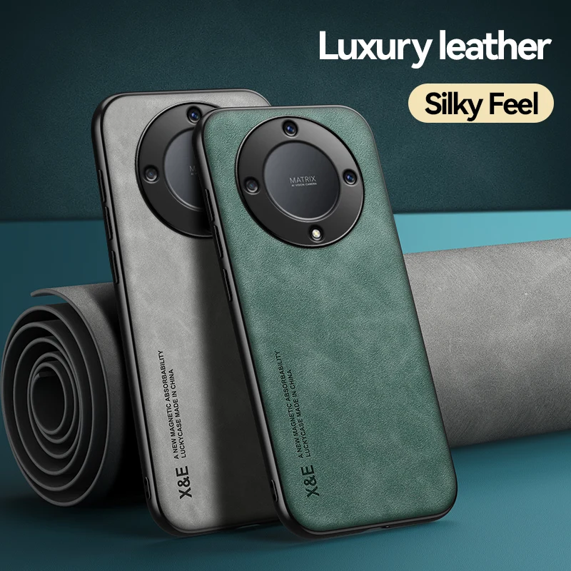 Per Honor Magic5 Lite Supporto Per Auto Custodia Magnetica Custodia Per Telefono Con Struttura In Pelle Honor Magic5 Magic5 Pro Cellulari Honor Magic 