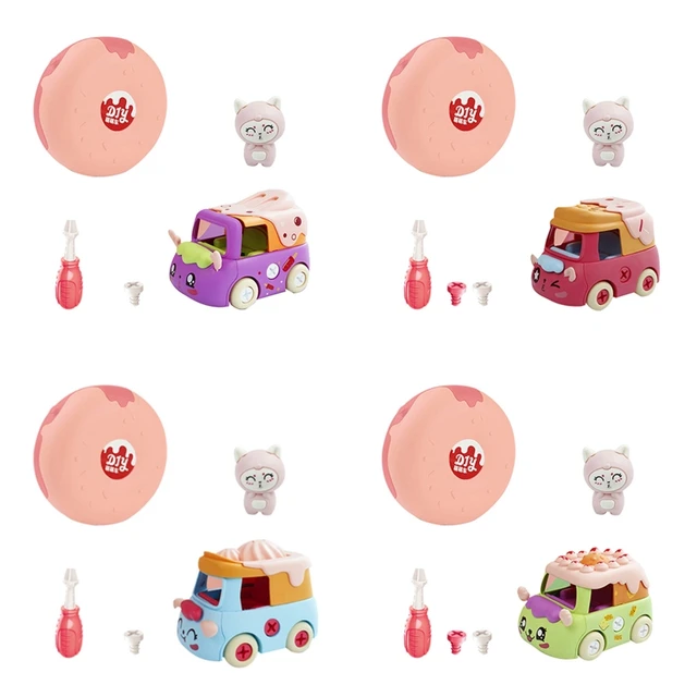 DIY Building Toys Construction 3D Puzzle Block with Screwdriver Storage Container 4Optional Function Model Car Kids Gift 2