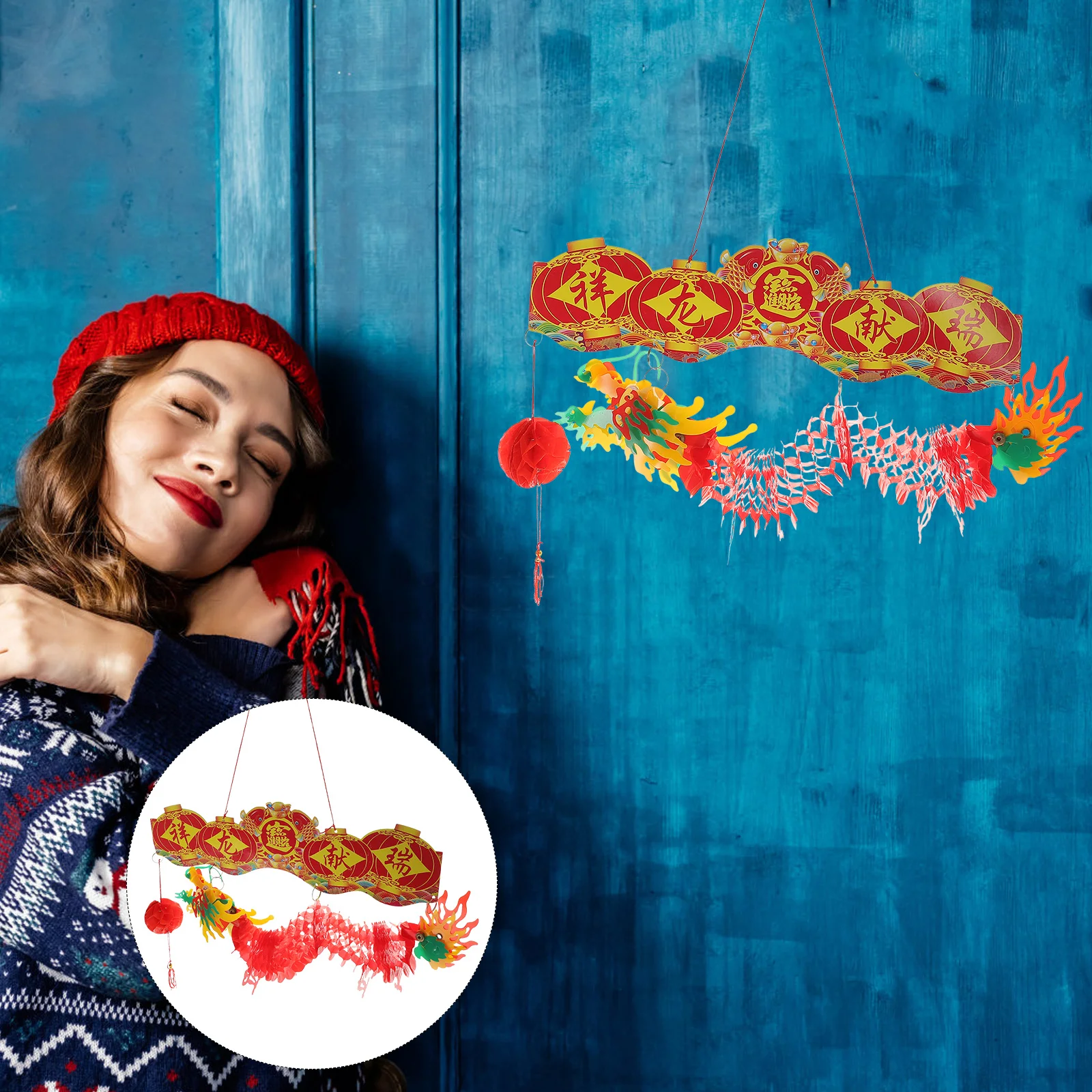 

Exquisite Decorative Indoor Outdoor Spring Festival Scene Decor Chinese New Year Decoration Chinese Style New Year Pendant