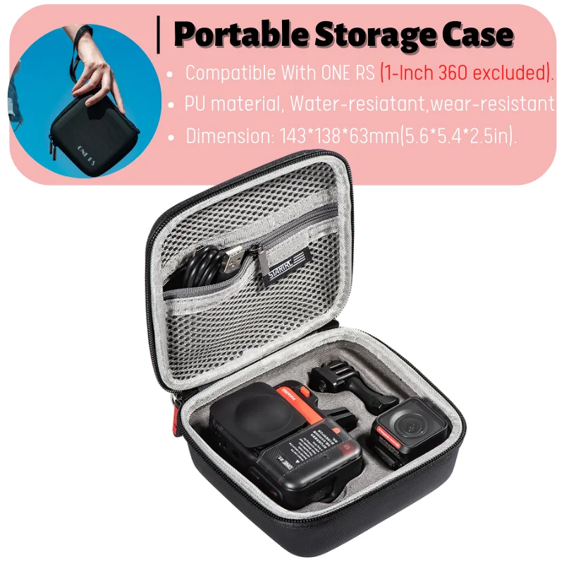 Insta360 ONE RS/R Carry Carrying Case Storage Bag Non