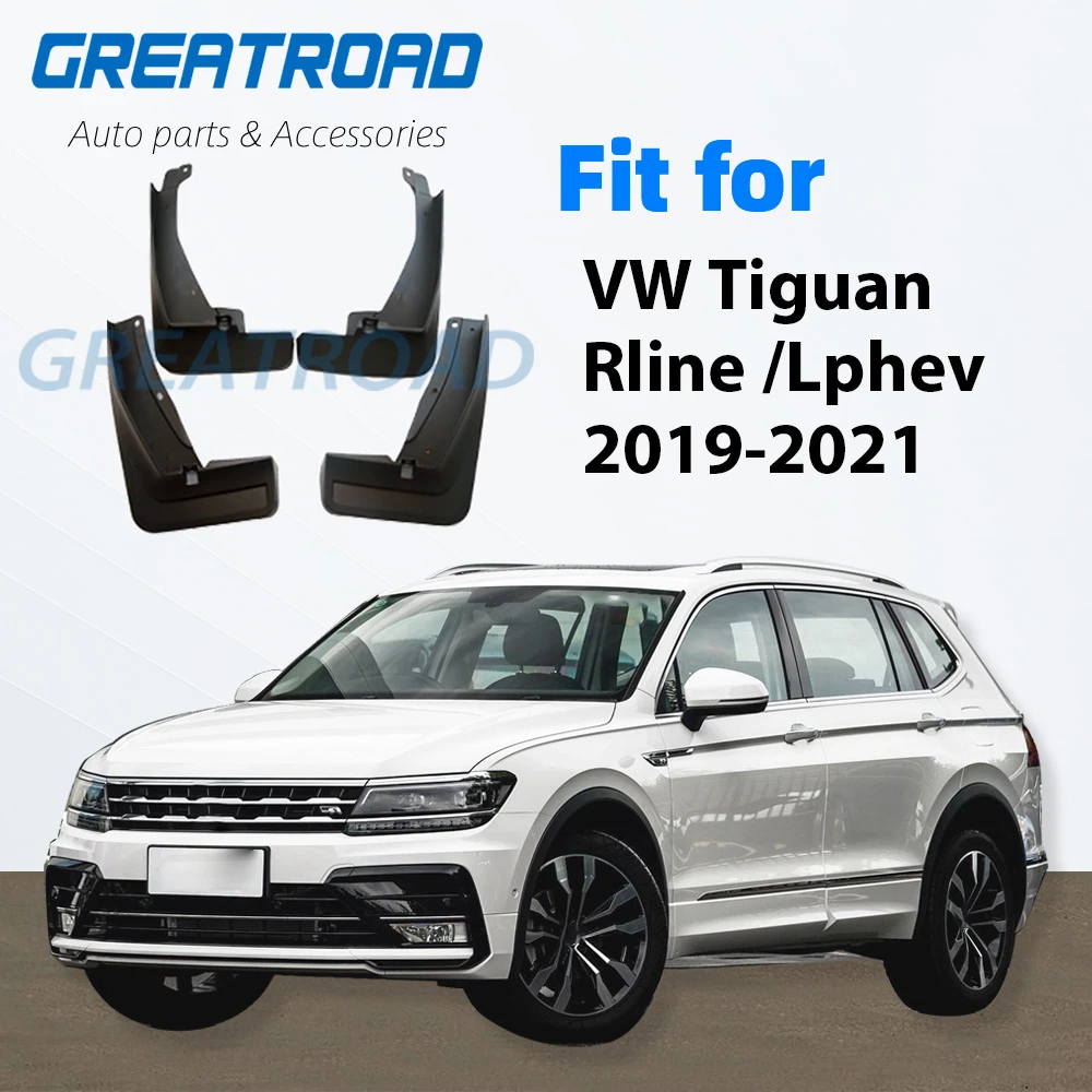 Front Rear Mud Flaps for Volkswagen VW Tiguan Rline Lphev 2019 2020