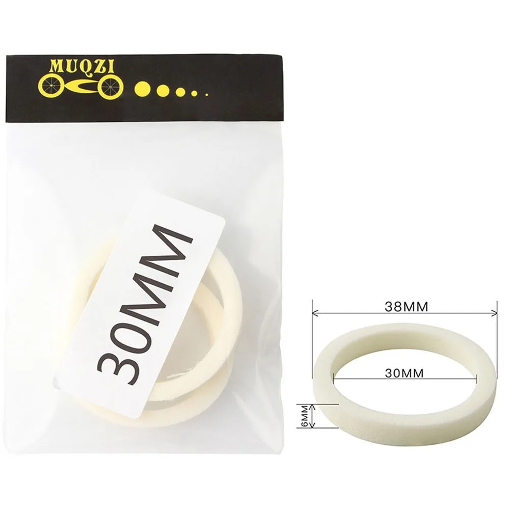 

2Pcs Mountain Bike Shock Absorber Front Fork Sponge Ring Oil Seal Oil-Absorbing Sponge Sealing Ring 30/32/34/35/36/38/40mm