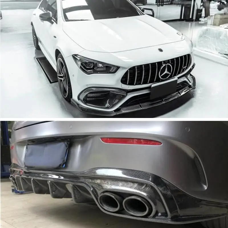 リアウィング トランク フロントバンパースプリッターリップ クラス C118 CLA45 用 AMG 2019-2022 のみ 4