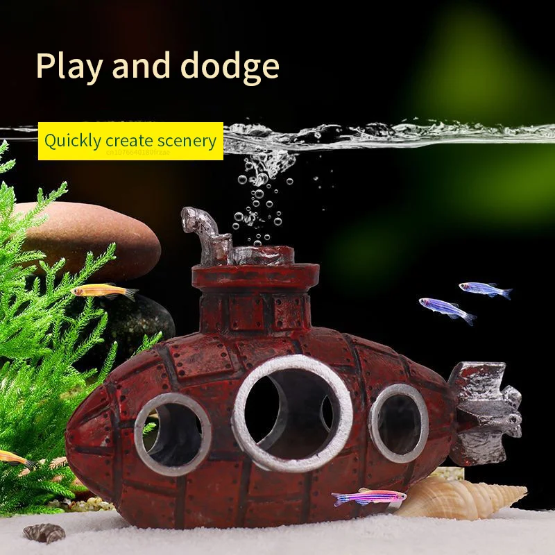 Decoración de resina para acuarios