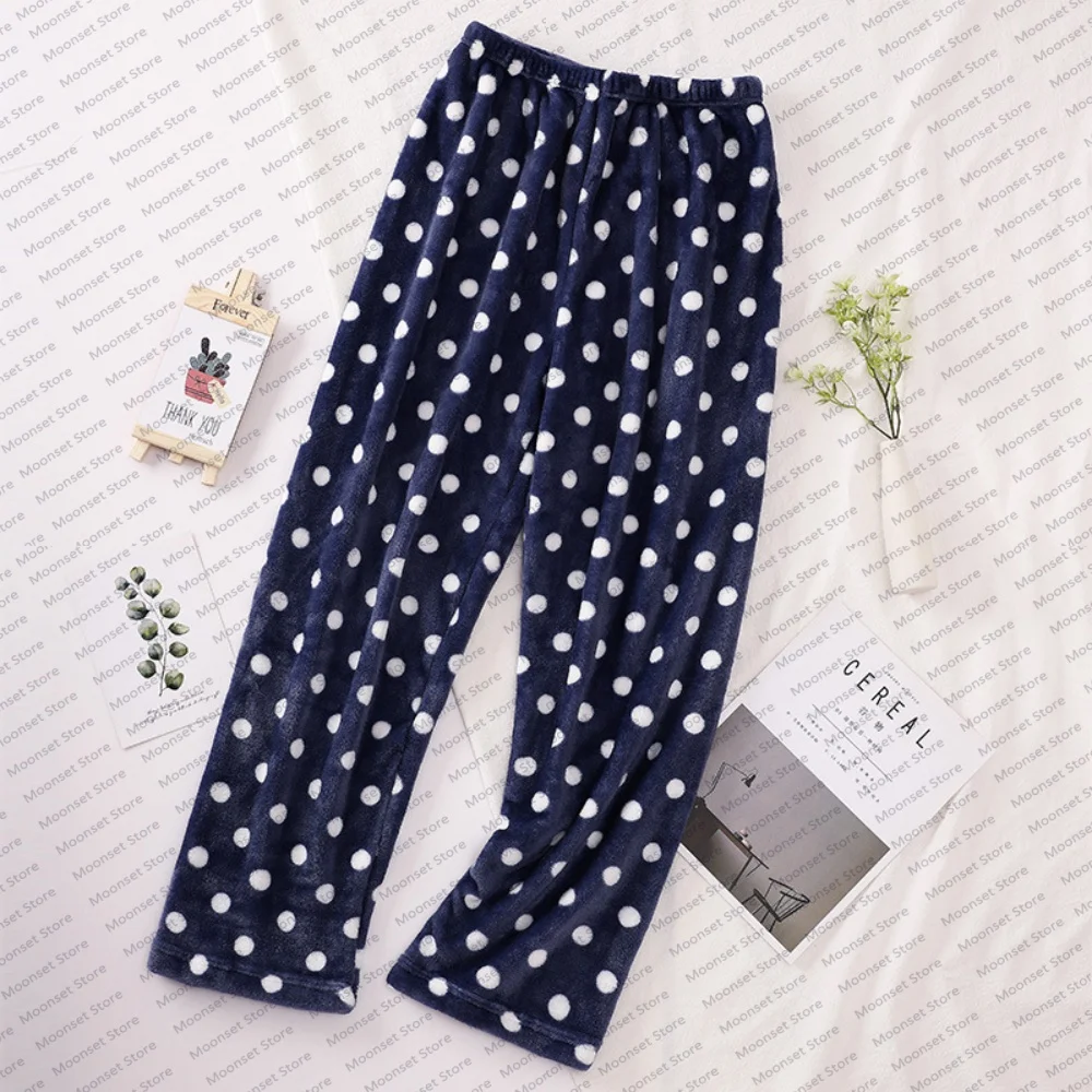 Autumn And Winter Fairy Warm Pants Lazy Person's God Pants Warm Flannel Home Pants Pajama Pants Women's Casual And Comfortable_ecoleips.com