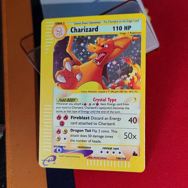 Pokemon Base Set 1996Years English Cards Game Pokemon Shining Charizard Game Collection Diy Flash Cards Gift Children Toys 6