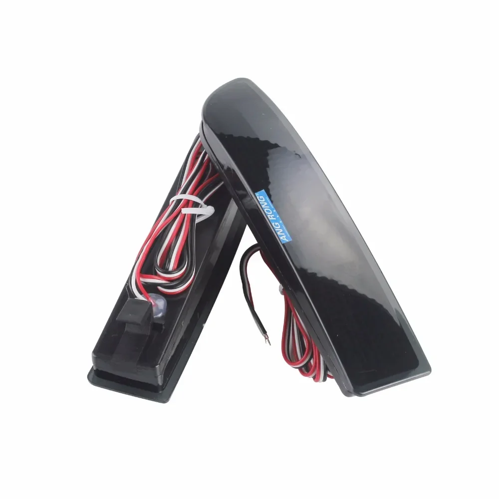 ANGRONG 2x riflettore paraurti posteriore affumicato nero luce freno a LED per Toyota Avensis Estima 2.4 Previa Alphard MK I RAV4 - immagine 3